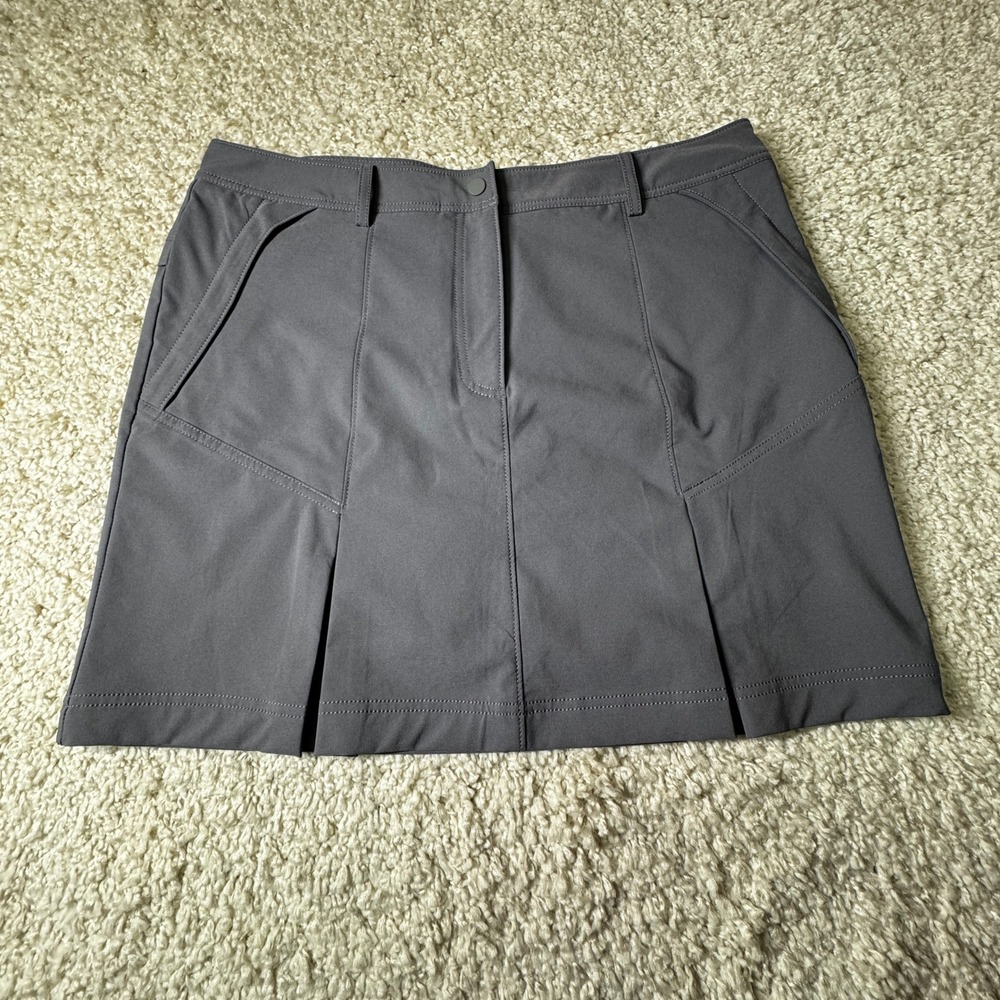 Cutter & Buck Annika‎ Skort Womens 16 Gray Golf Athletic Pleated Pull On Skirt